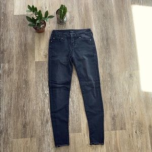 Celebrity pink black skinny jeans